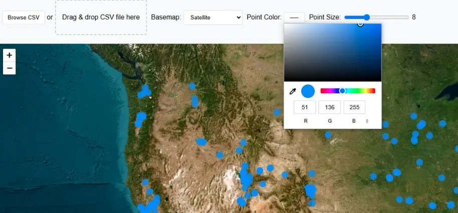 kml file viewer online free web map tool. upload kml kmz file and view geodata on map