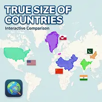 True size of countries